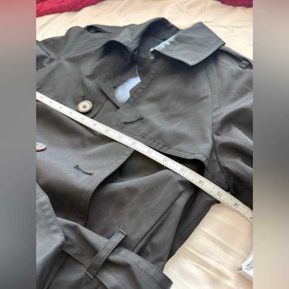 NWT Express Black Trench Coat | Size S/P | Double Breasted Belted Jacket - Picture 11 of 11